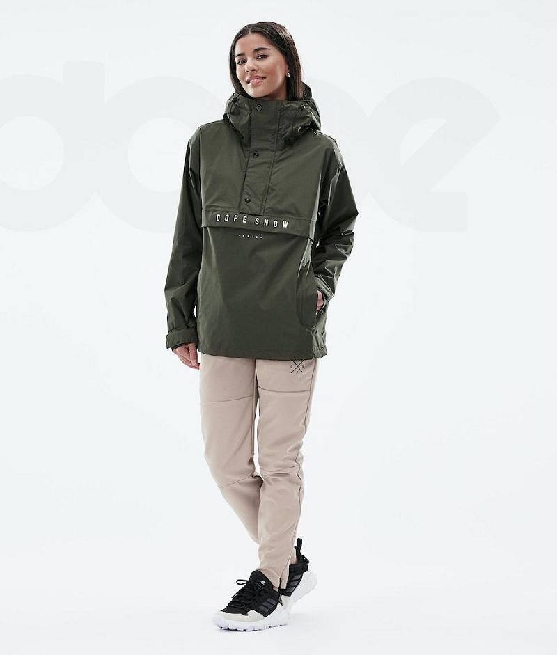 Olive Women's Dope Legacy Light W Outdoor Jackets | India_D1271