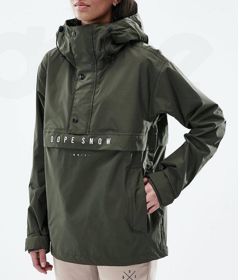 Olive Women's Dope Legacy Light W Outdoor Jackets | India_D1271