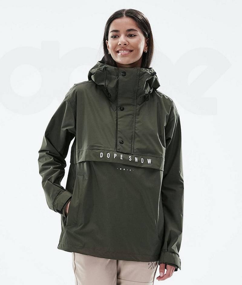 Olive Women\'s Dope Legacy Light W Outdoor Jackets | India_D1271