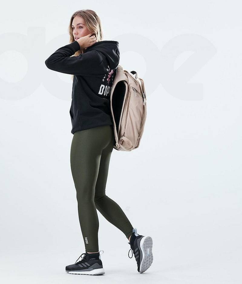 Olive Women's Dope Lofty Leggings | India_D1482