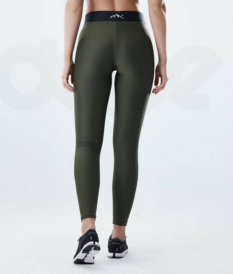 Olive Women's Dope Razor Leggings | India_D2472