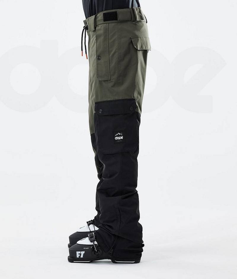 Olive / Black Men's Dope Adept 2021 Ski Pants | India_D1567