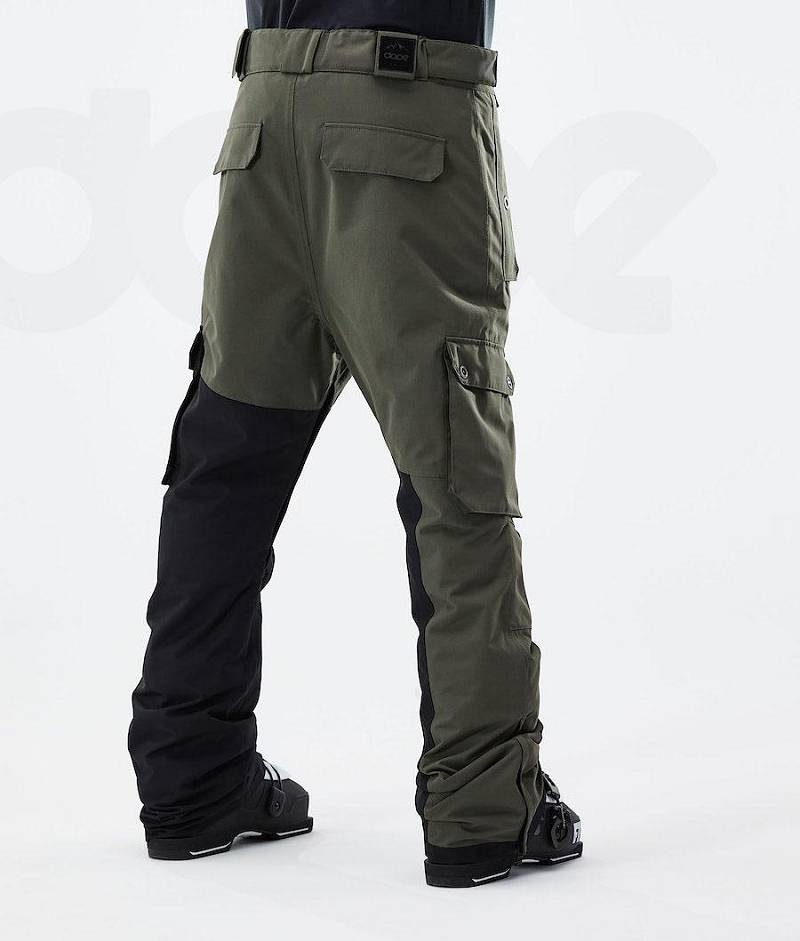 Olive / Black Men's Dope Adept 2021 Ski Pants | India_D1567