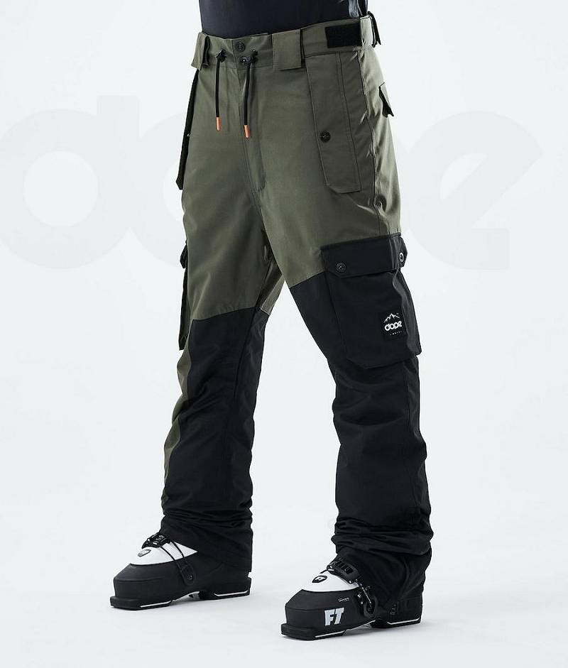 Olive / Black Men\'s Dope Adept 2021 Ski Pants | India_D1567