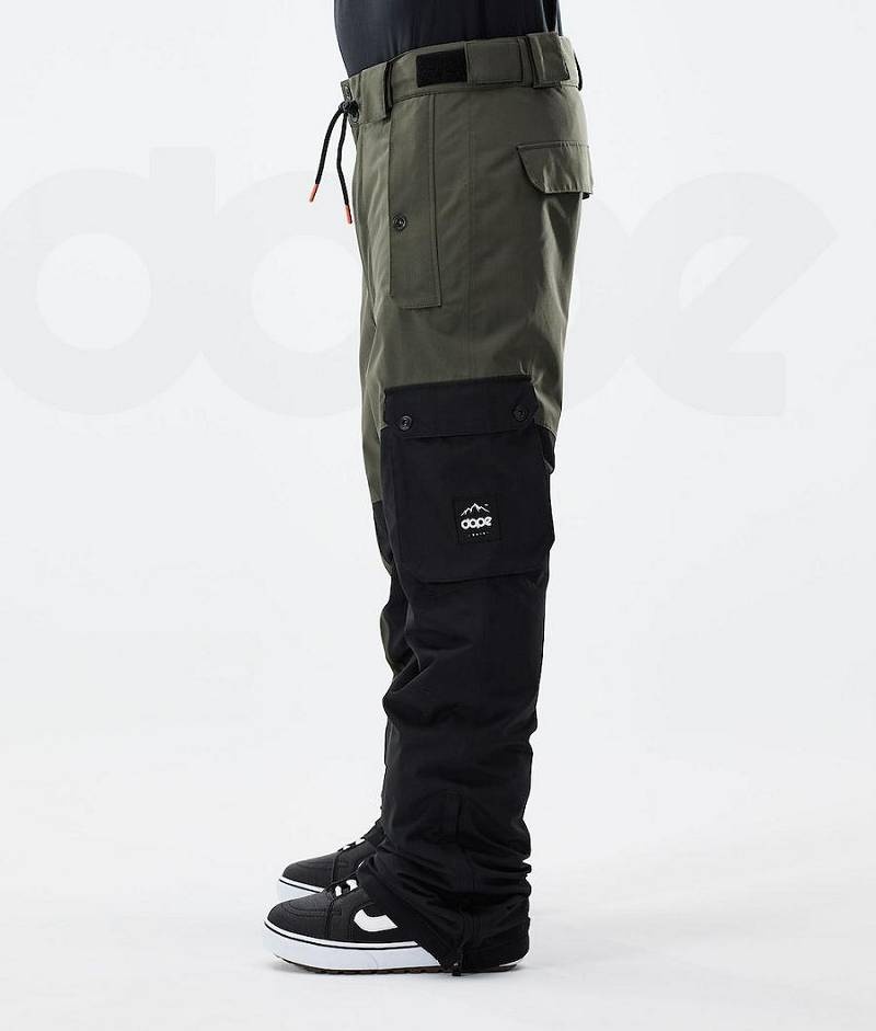 Olive / Black Men's Dope Adept 2021 Snowboard Pants | India_D1084