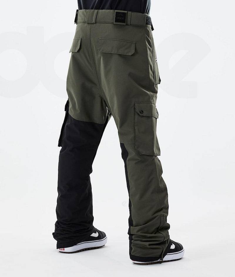 Olive / Black Men's Dope Adept 2021 Snowboard Pants | India_D1084