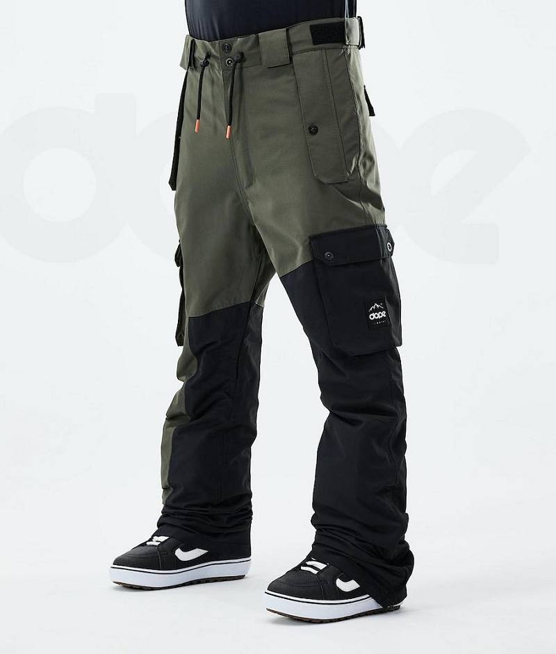 Olive / Black Men\'s Dope Adept 2021 Snowboard Pants | India_D1084