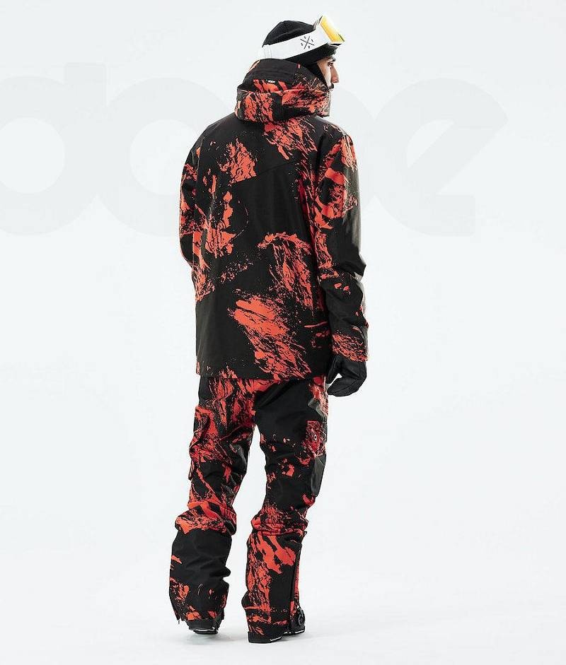 Orange Men's Dope Adept 2021 Ski Jackets | India_D1455