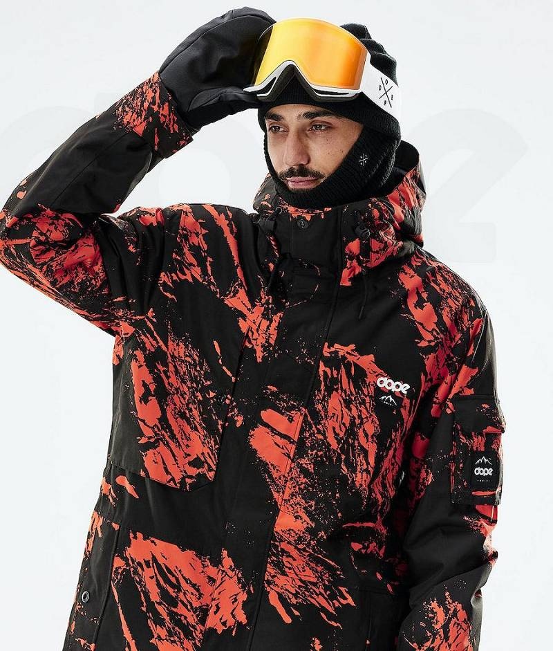 Orange Men's Dope Adept 2021 Snowboard Jackets | India_D1638