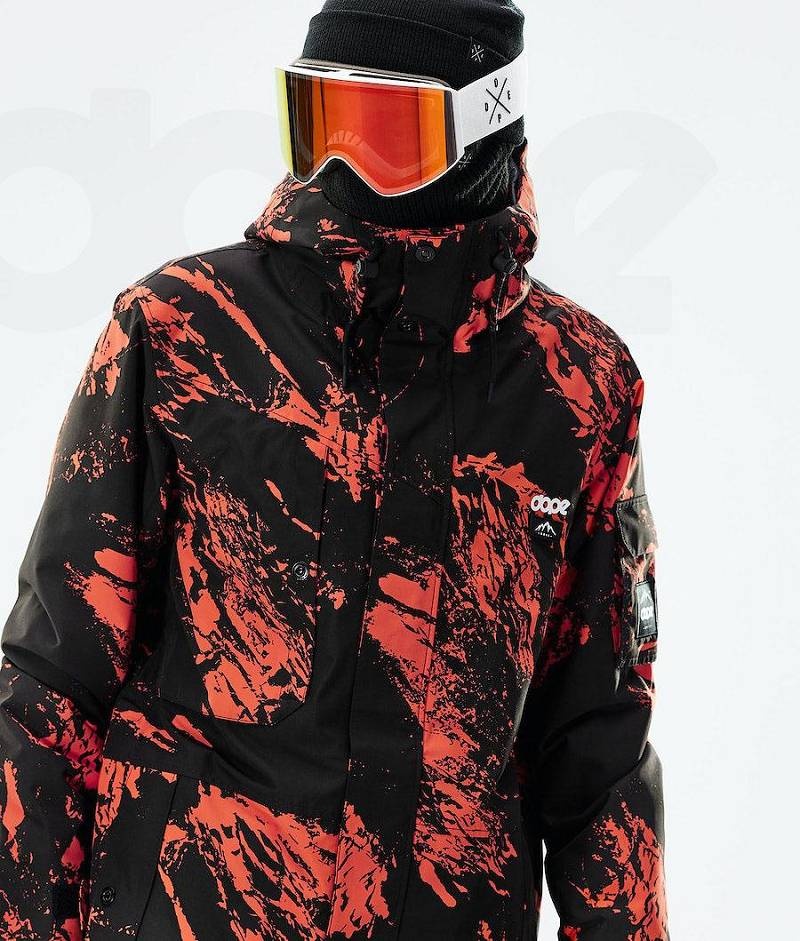 Orange Men's Dope Adept 2021 Snowboard Jackets | India_D1638