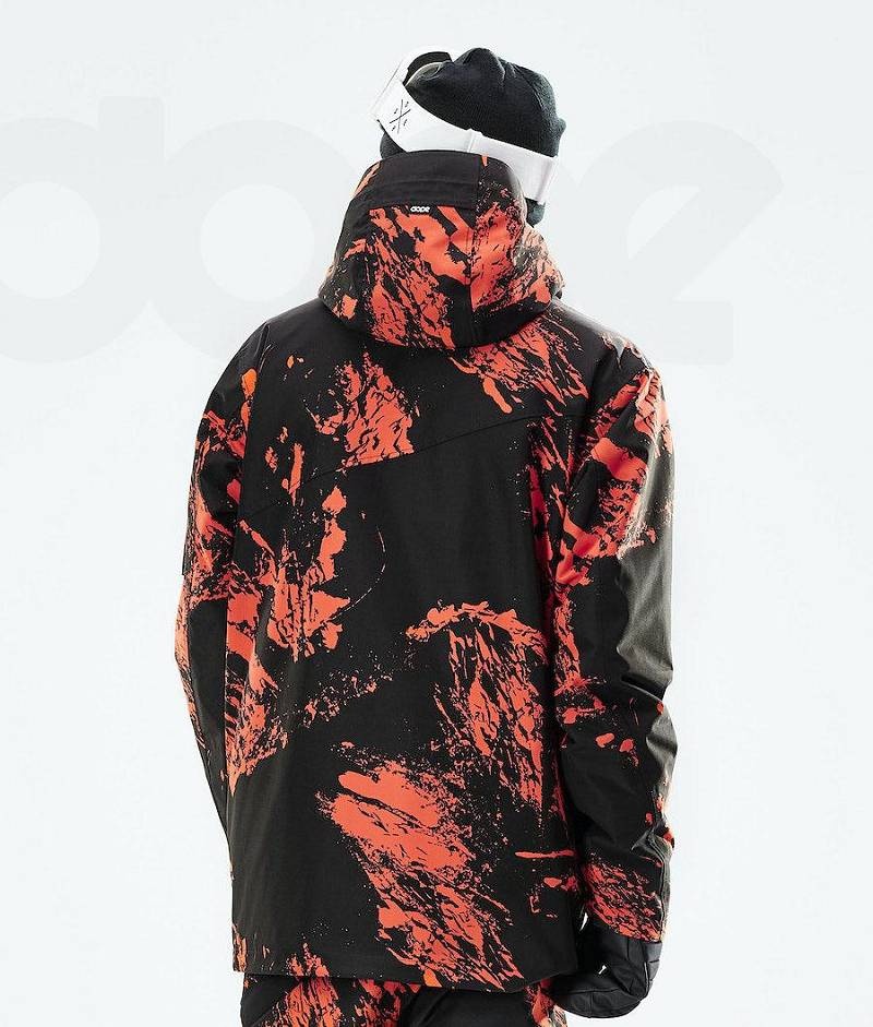 Orange Men's Dope Adept 2021 Snowboard Jackets | India_D1638