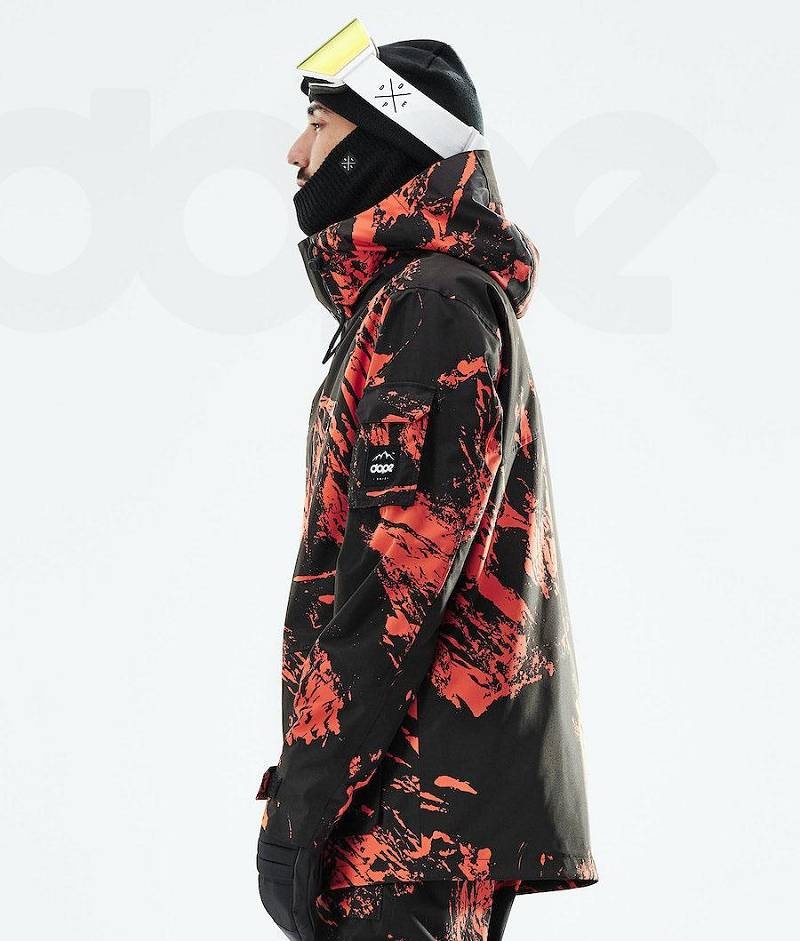 Orange Men's Dope Adept 2021 Snowboard Jackets | India_D1638