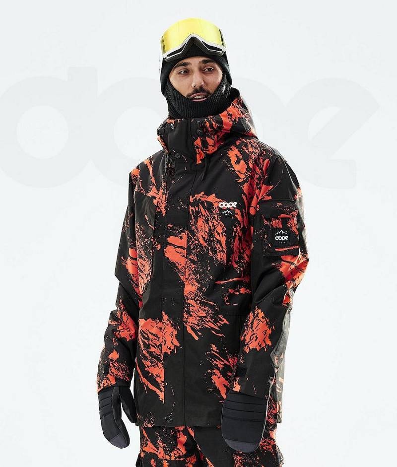 Orange Men\'s Dope Adept 2021 Snowboard Jackets | India_D1638