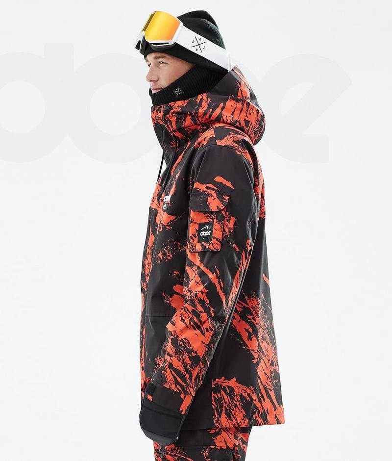 Orange Men's Dope Adept Ski Jackets | India_D1239