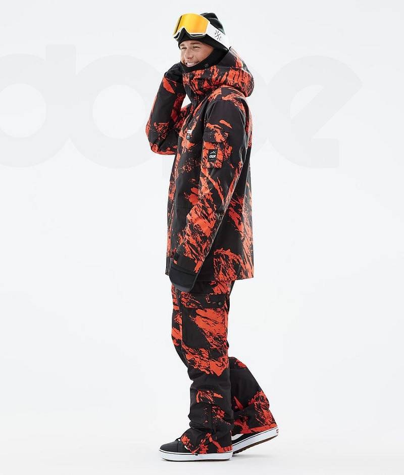 Orange Men's Dope Adept Snowboard Jackets | India_D2167