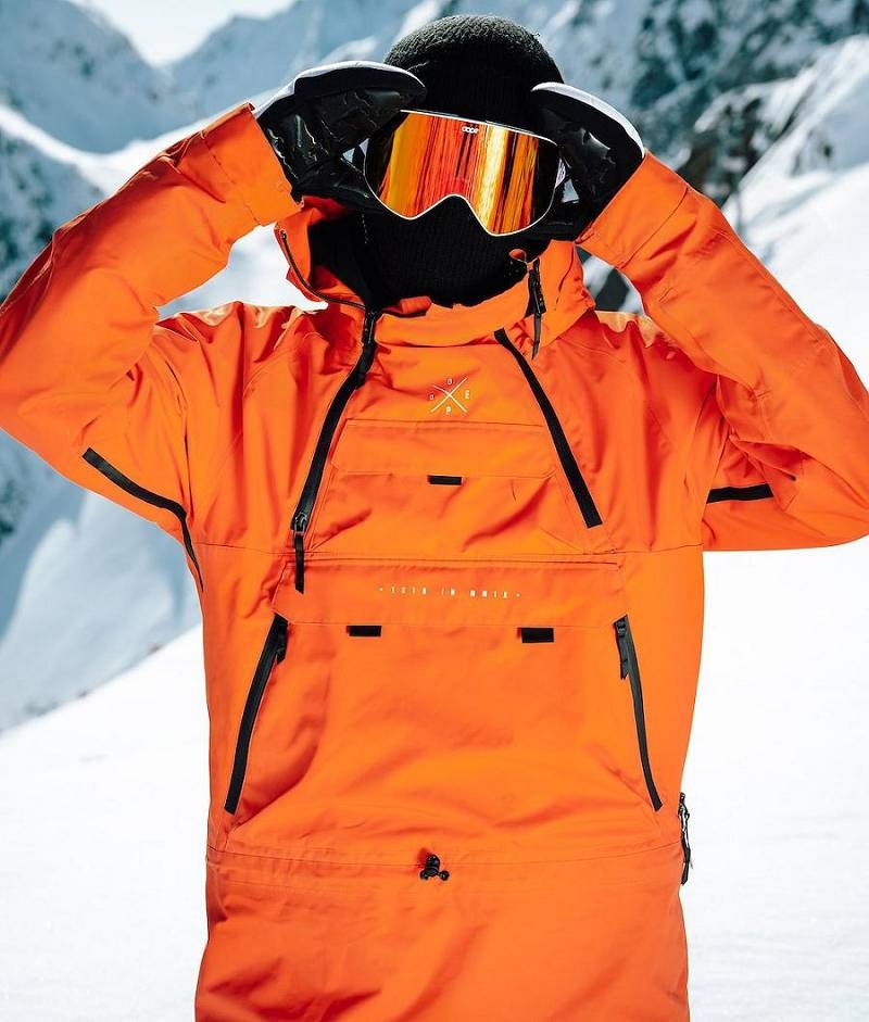 Orange Men's Dope Akin 2019 Snowboard Jackets | India_D1485