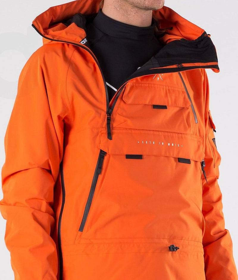 Orange Men's Dope Akin 2019 Snowboard Jackets | India_D1485