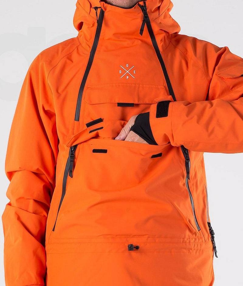 Orange Men's Dope Akin 2019 Snowboard Jackets | India_D1485