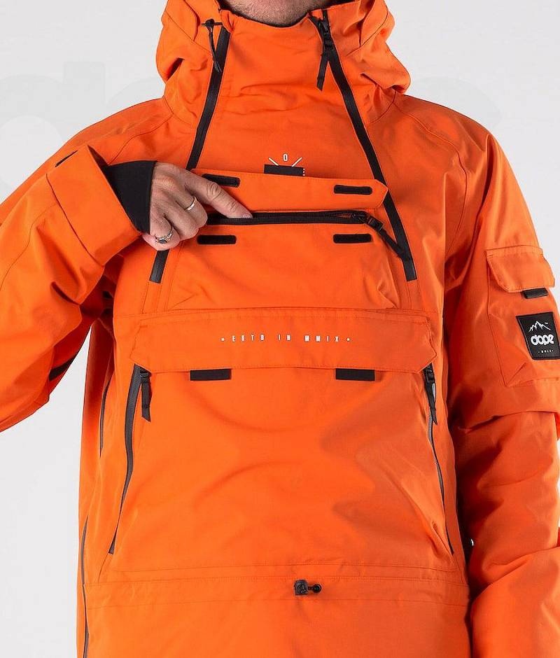 Orange Men's Dope Akin 2019 Snowboard Jackets | India_D1485