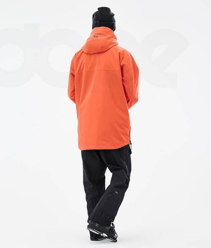 Orange Men's Dope Akin Ski Jackets | India_D1459