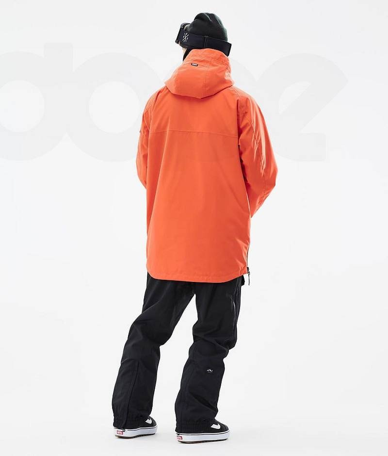 Orange Men's Dope Akin Snowboard Jackets | India_D1605