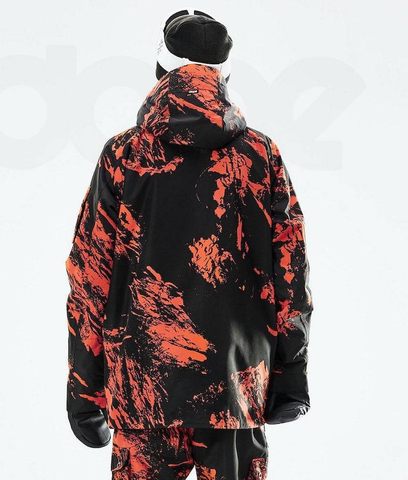 Orange Men's Dope Annok 2021 Snowboard Jackets | India_D1154