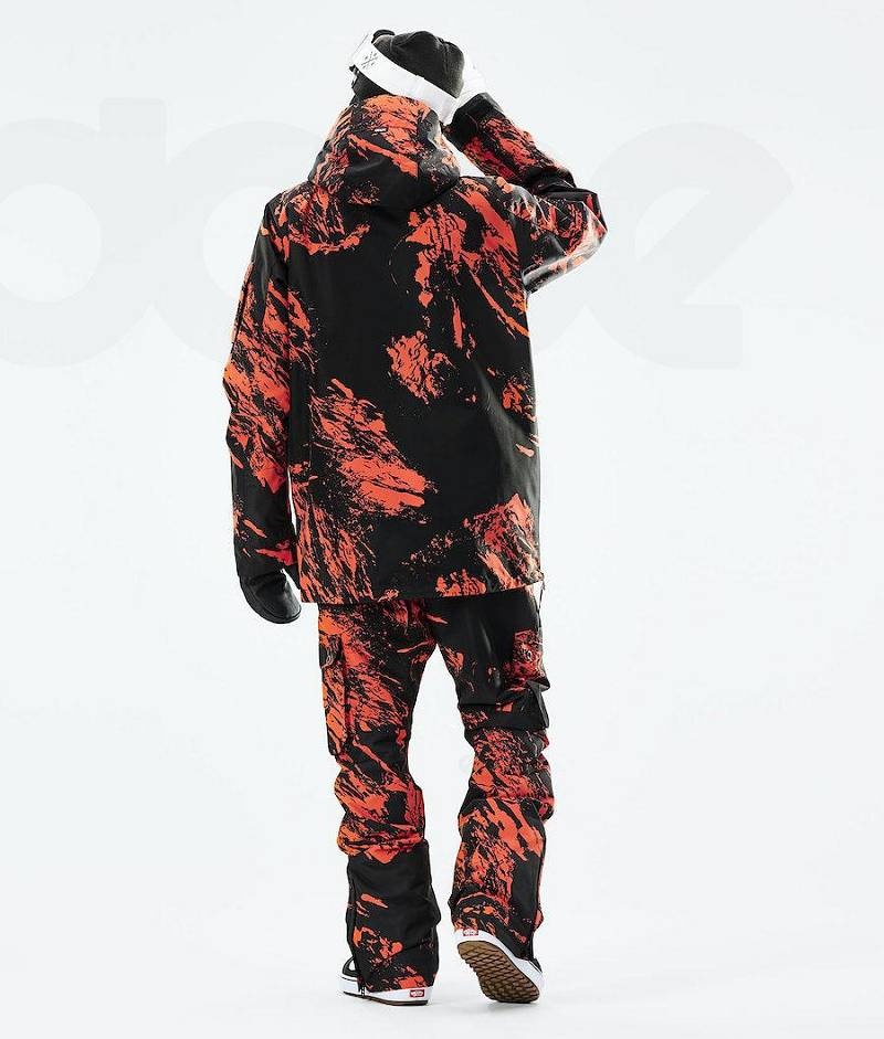 Orange Men's Dope Annok 2021 Snowboard Jackets | India_D1154