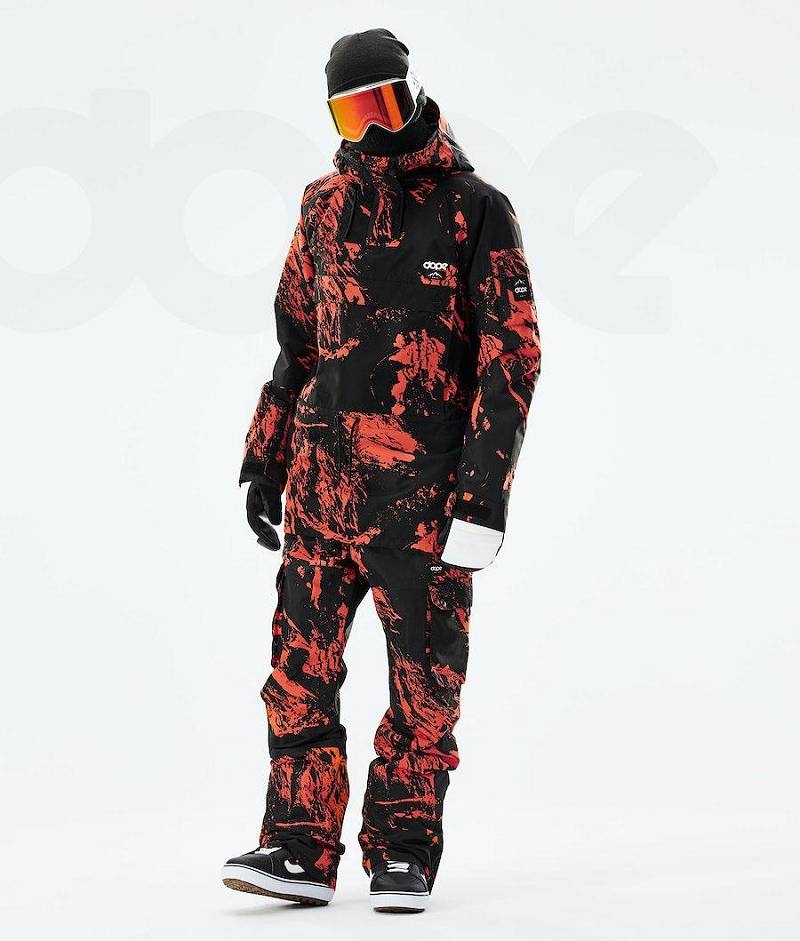 Orange Men's Dope Annok 2021 Snowboard Jackets | India_D1154