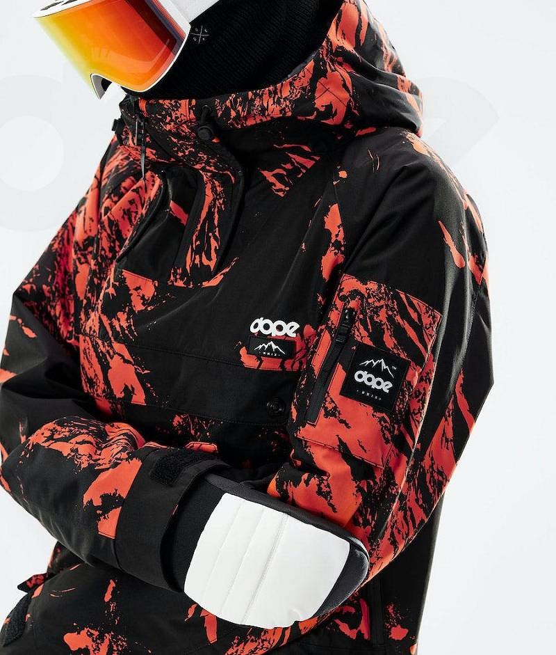 Orange Men's Dope Annok 2021 Snowboard Jackets | India_D1154