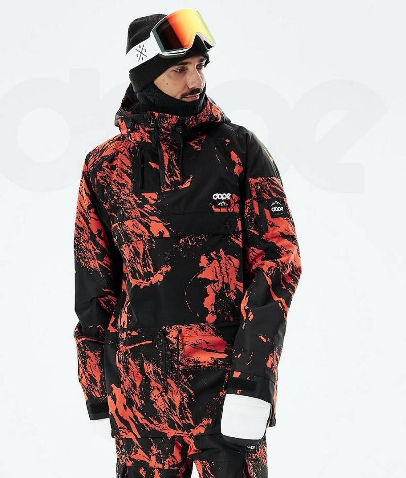 Orange Men\'s Dope Annok 2021 Snowboard Jackets | India_D1154