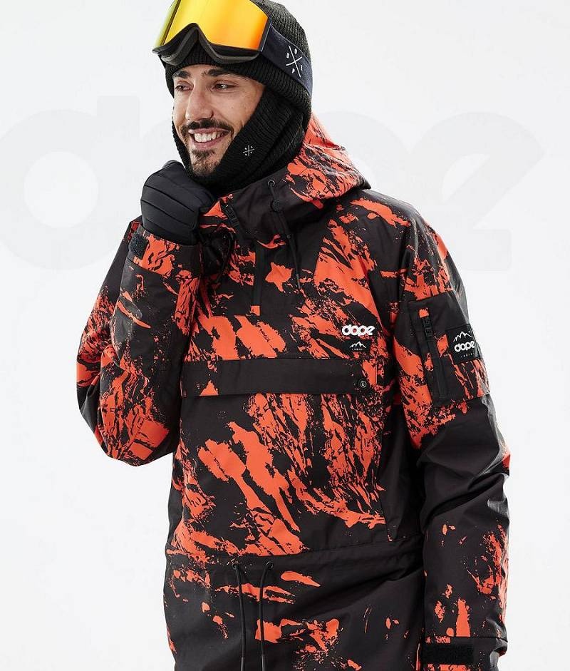 Orange Men's Dope Annok Ski Jackets | India_D2315