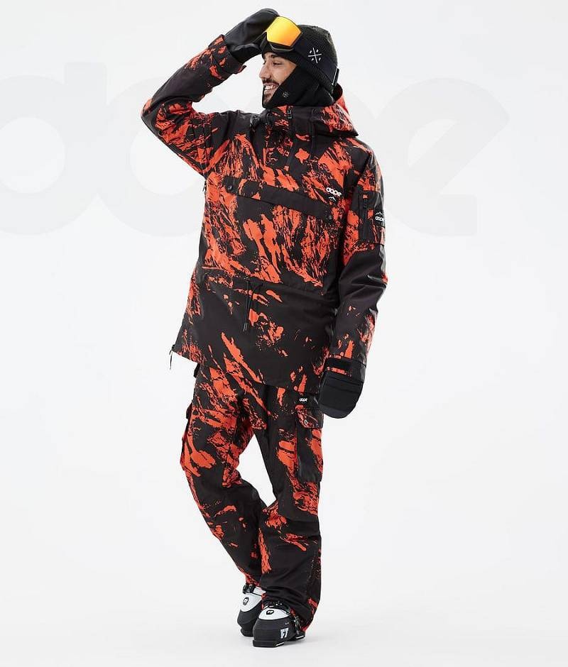 Orange Men's Dope Annok Ski Jackets | India_D2315