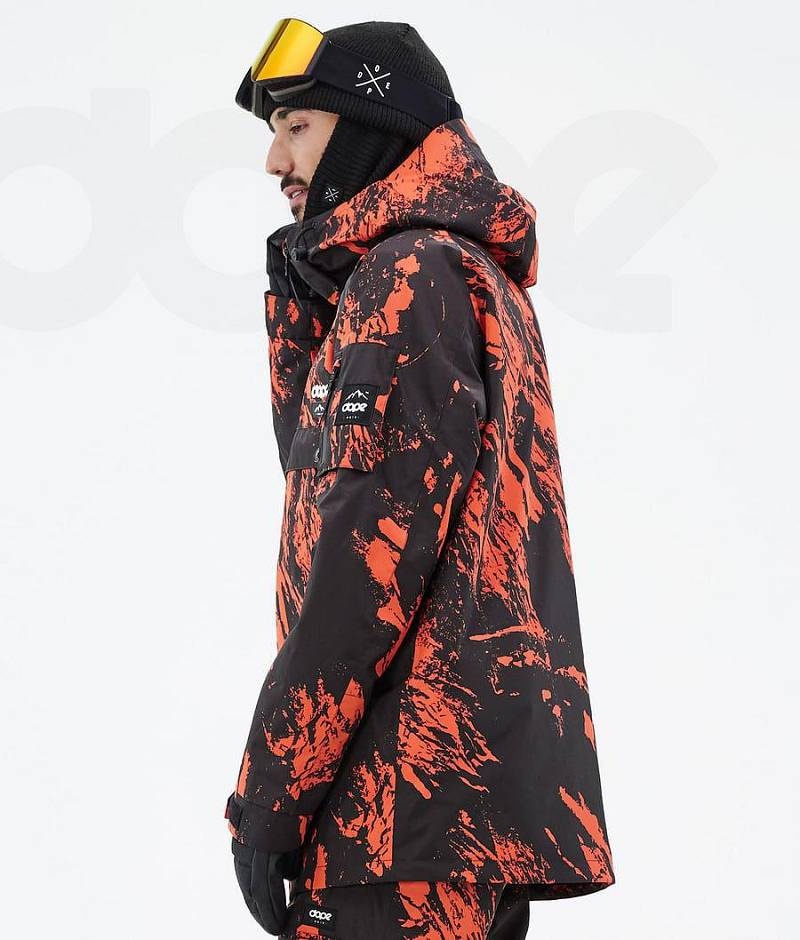 Orange Men's Dope Annok Ski Jackets | India_D2315