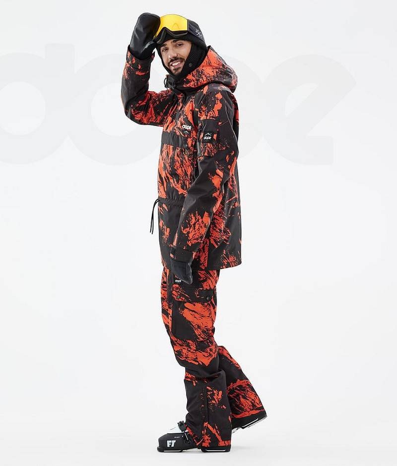 Orange Men's Dope Annok Ski Jackets | India_D2315