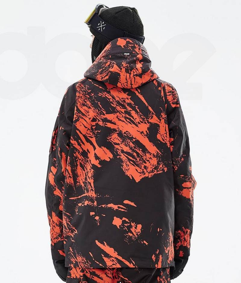 Orange Men's Dope Annok Ski Jackets | India_D2315