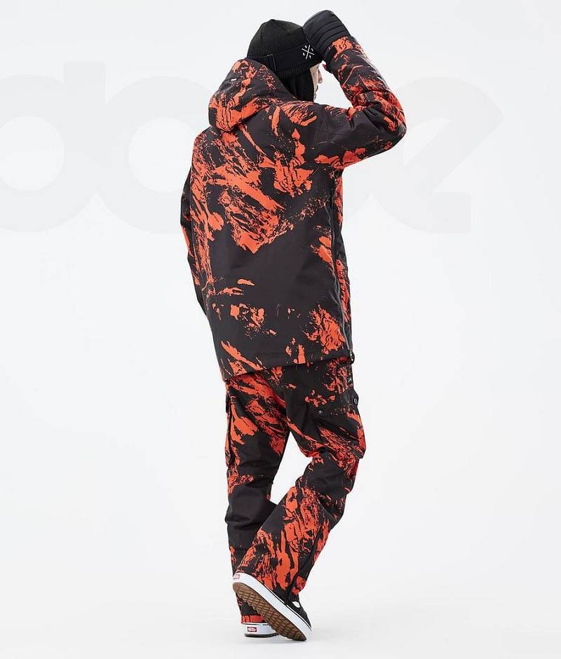 Orange Men's Dope Annok Snowboard Jackets | India_D1722