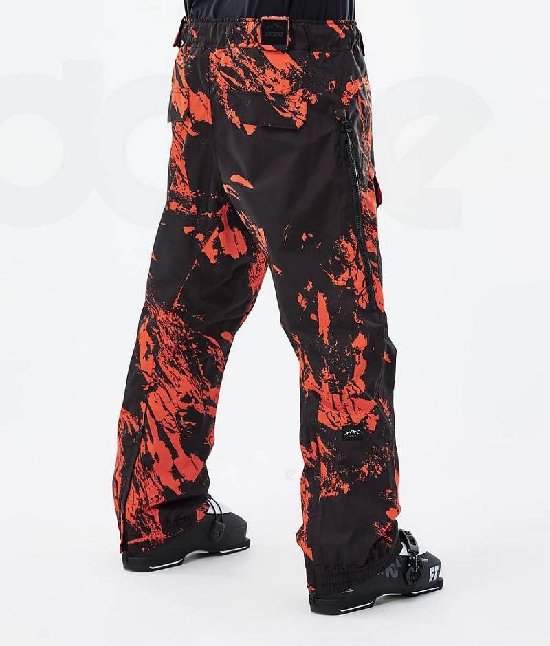 Orange Men's Dope Antek Ski Pants | India_D2057