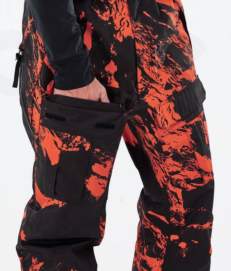 Orange Men's Dope Antek Ski Pants | India_D2057