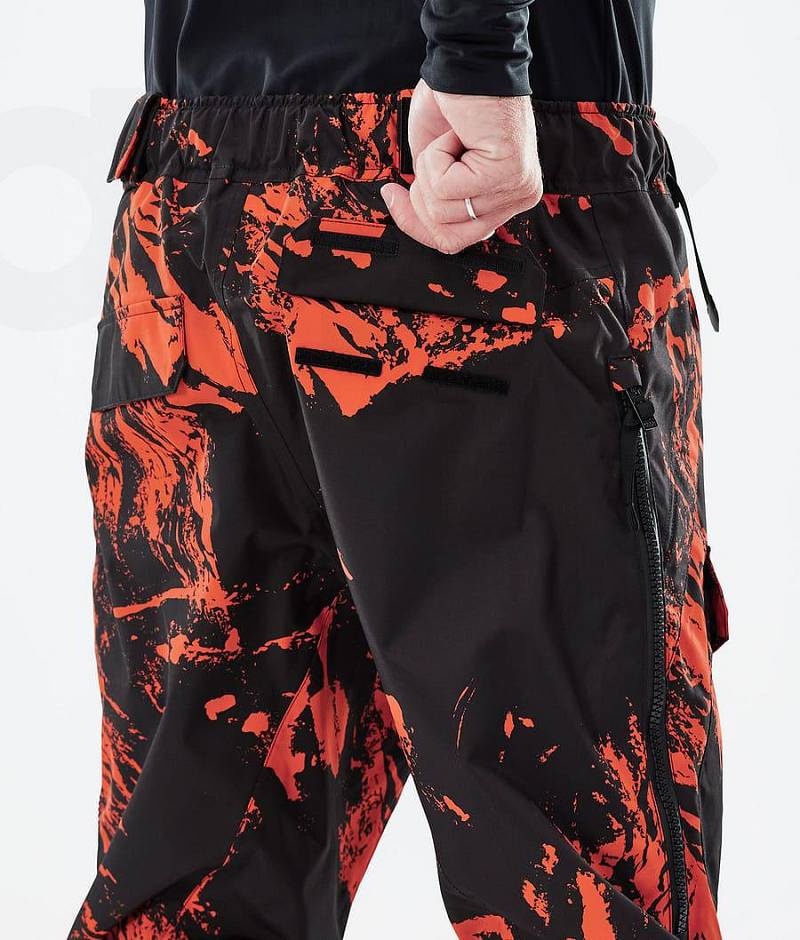 Orange Men's Dope Antek Ski Pants | India_D2057