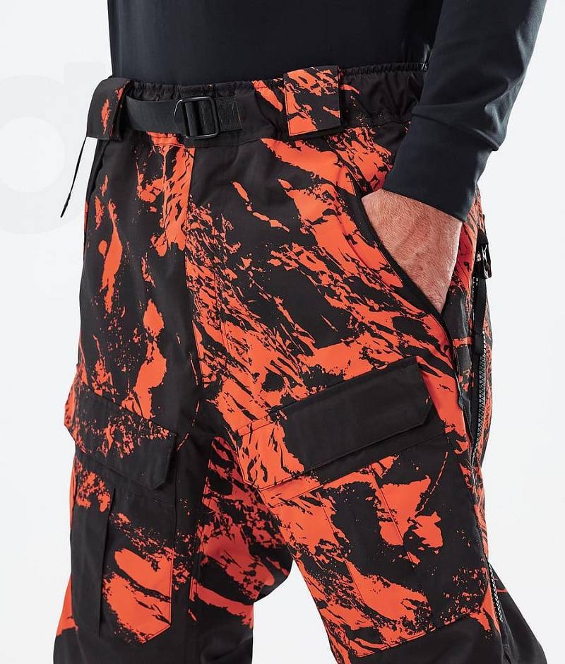 Orange Men's Dope Antek Ski Pants | India_D2057