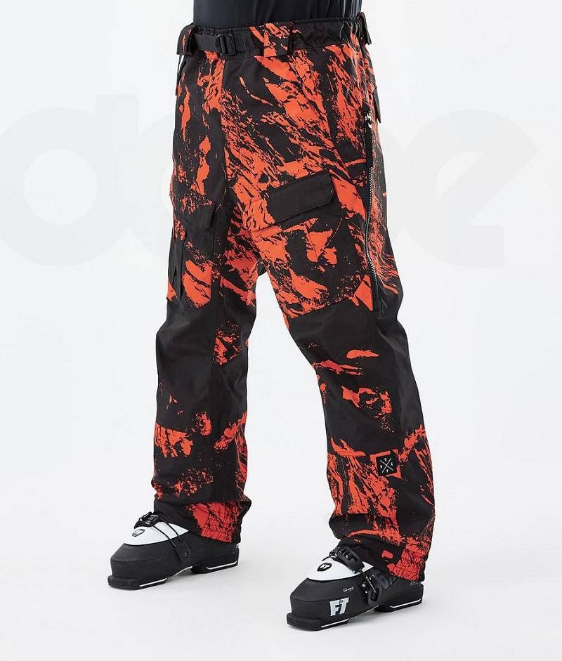 Orange Men\'s Dope Antek Ski Pants | India_D2057