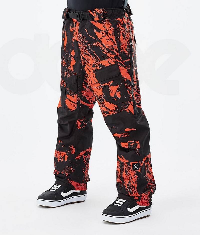 Orange Men\'s Dope Antek Snowboard Pants | India_D1625