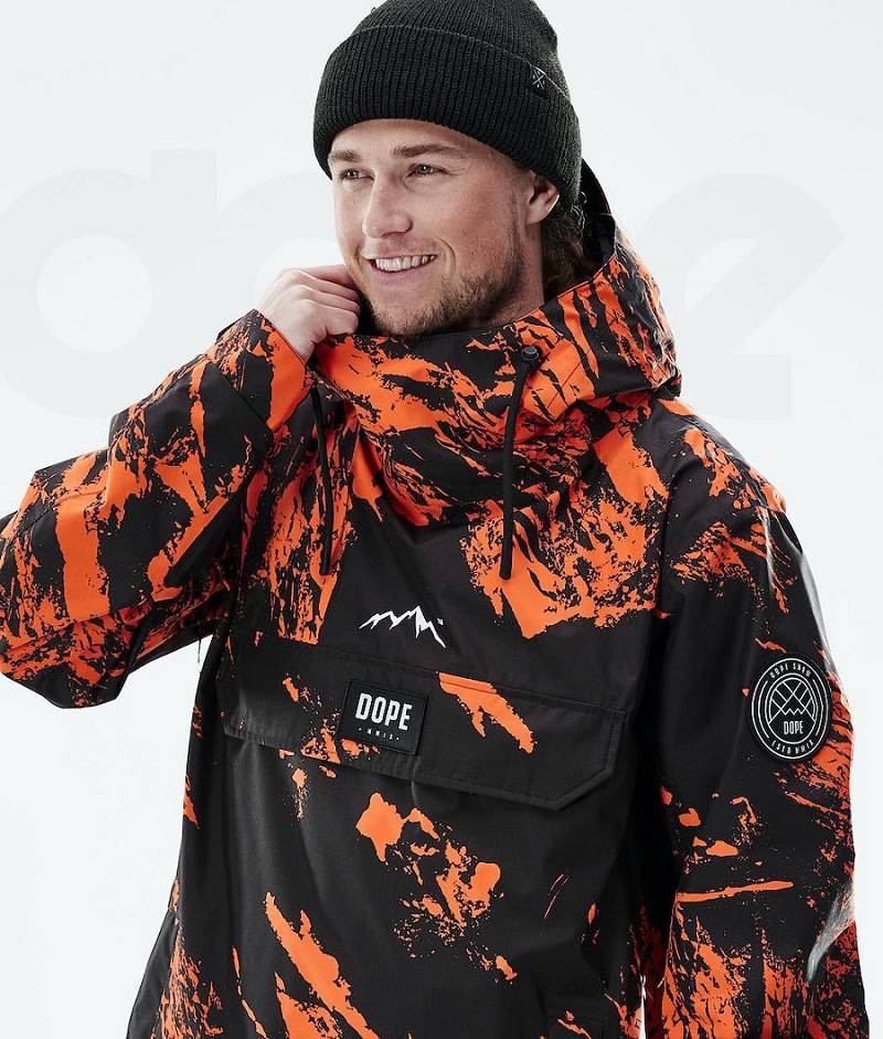 Orange Men's Dope Blizzard Light Outdoor Jackets | India_D1574