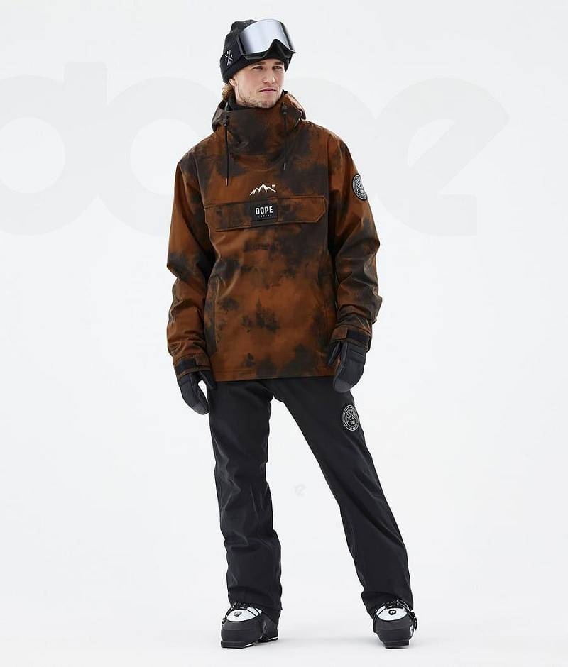 Orange Men's Dope Blizzard Ski Jackets | India_D2053