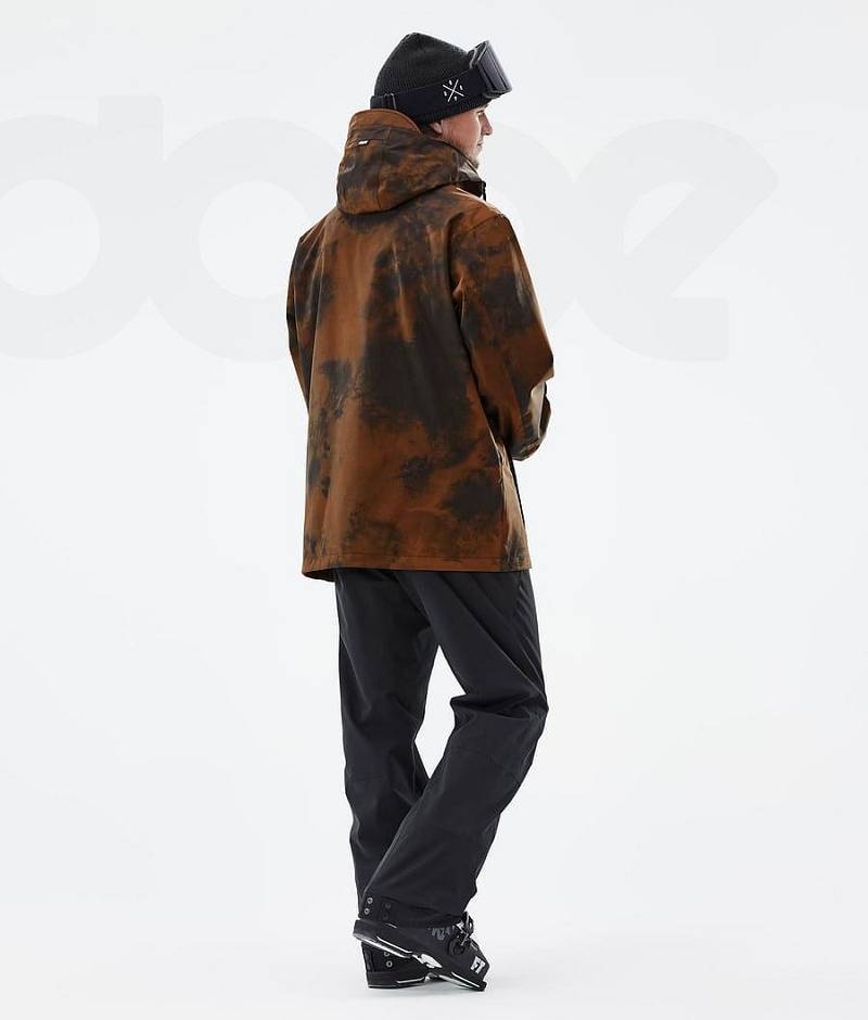 Orange Men's Dope Blizzard Ski Jackets | India_D2053