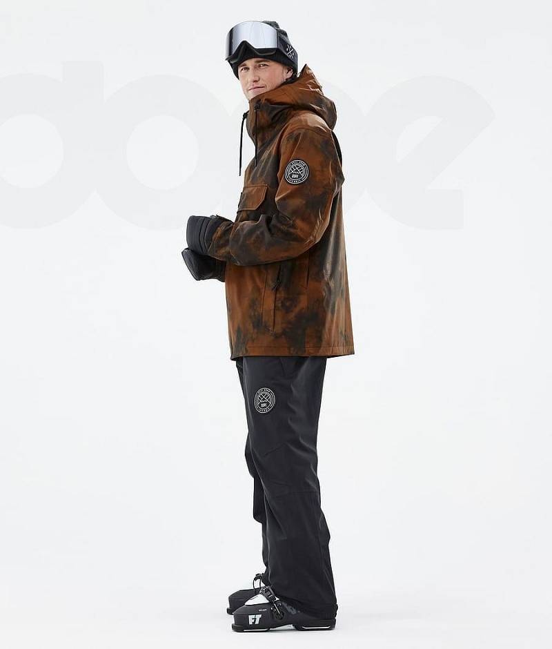 Orange Men's Dope Blizzard Ski Jackets | India_D2053