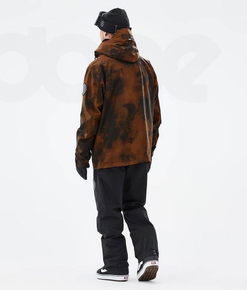 Orange Men's Dope Blizzard Snowboard Jackets | India_D2084