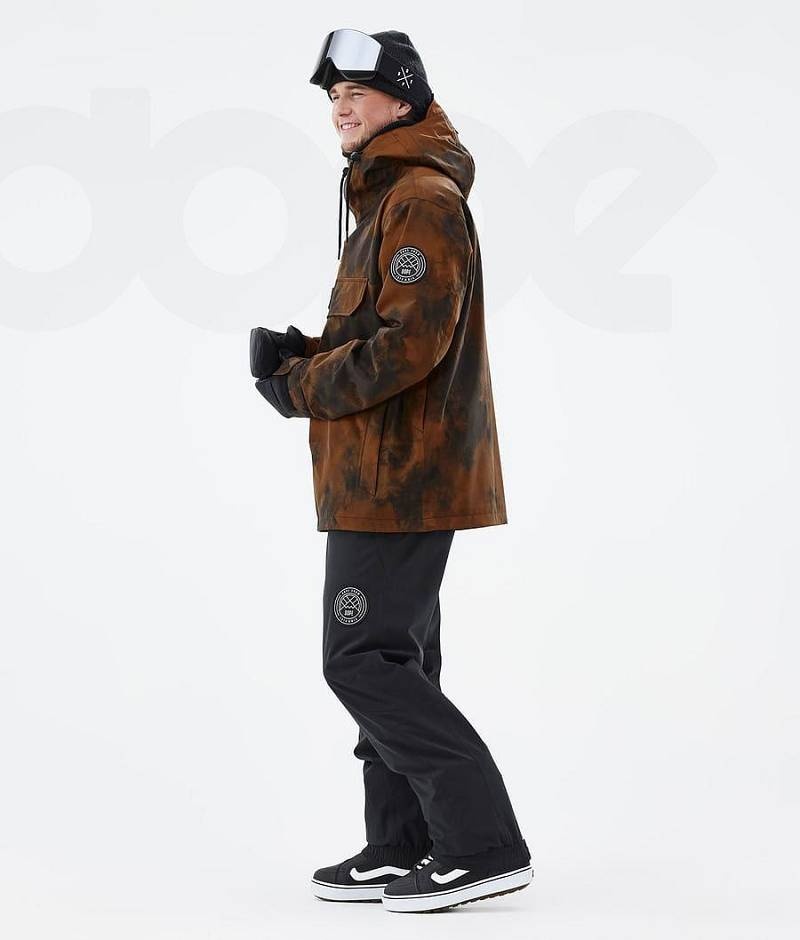 Orange Men's Dope Blizzard Snowboard Jackets | India_D2084