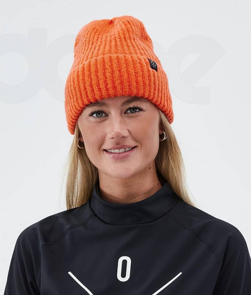 Orange Men's Dope Chunky Beanies | India_D1888