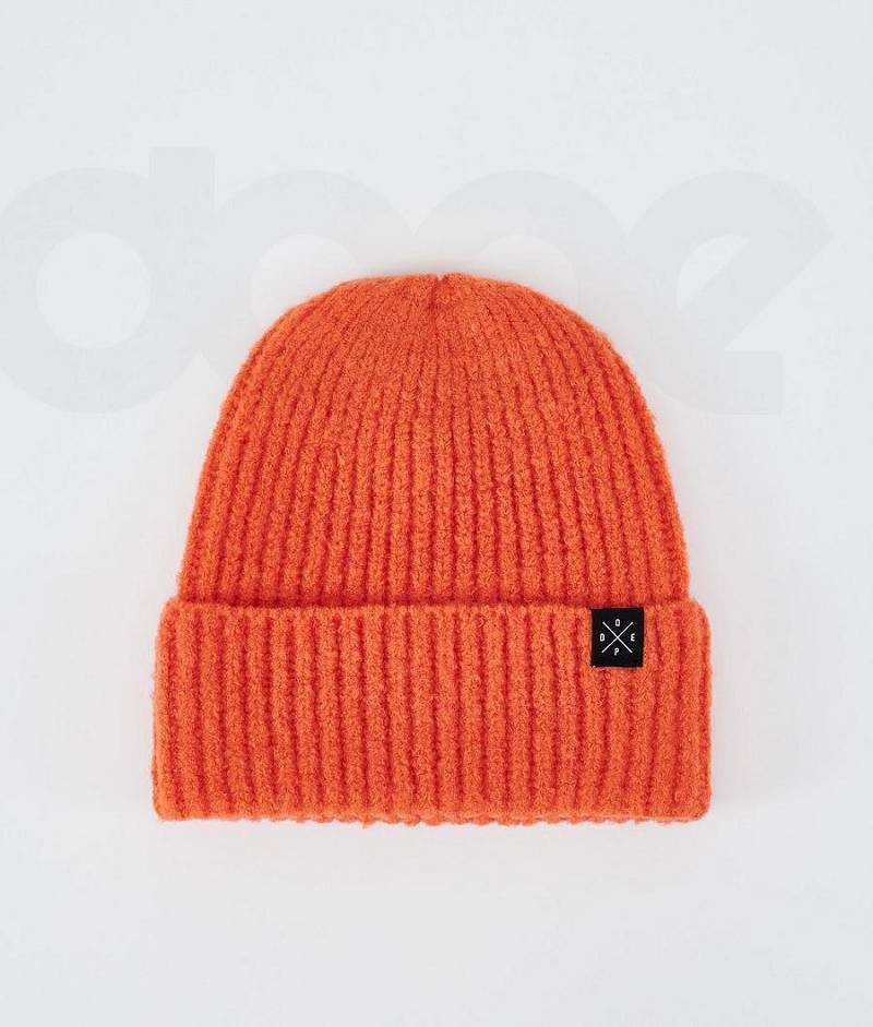 Orange Men\'s Dope Chunky Beanies | India_D1888